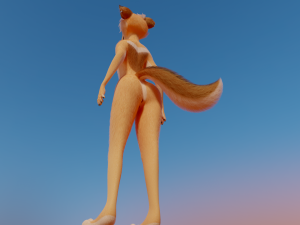 Yashley Anthro Fox Modèle 3D