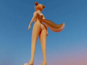 Yashley Anthro Fox 3D Model