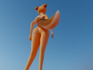 Yashley Anthro Fox Modèle 3D