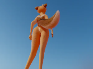 Yashley Anthro Fox 3D Model