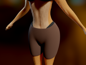 Yashley Anthro Fox Modèle 3D