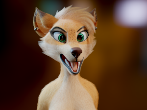 Yashley Anthro Fox Modèle 3D