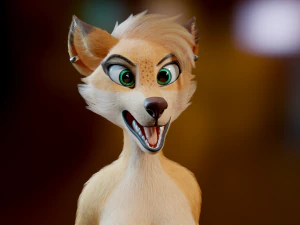 Yashley Anthro Fox 3D Model