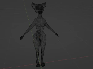 Yashley Anthro Fox 3D Model