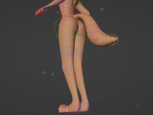 Yashley Anthro Fox Modèle 3D