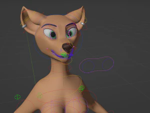 Yashley Anthro Fox 3D Model
