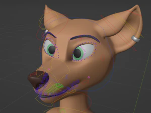 Yashley Anthro Fox 3D Model