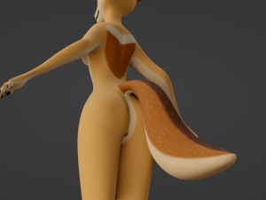 Yashley Anthro Fox Modèle 3D