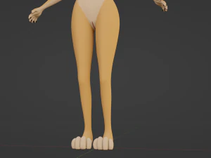 Yashley Anthro Fox 3D Model