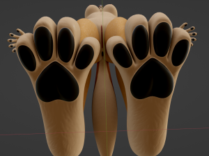 Yashley Anthro Fox Modèle 3D