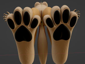 Yashley Anthro Fox 3D Model