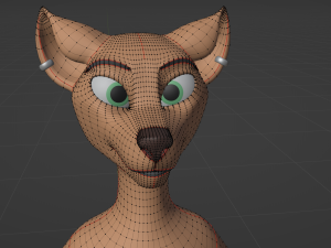 Yashley Anthro Fox Modèle 3D