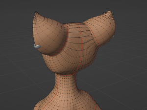 Yashley Anthro Fox Modèle 3D