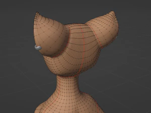 Yashley Anthro Fox 3D Model