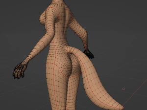 Yashley Anthro Fox 3D Model