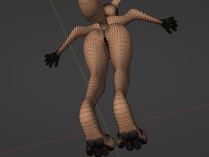 Yashley Anthro Fox Modèle 3D