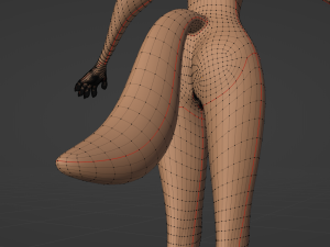 Yashley Anthro Fox Modèle 3D