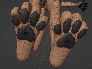 Yashley Anthro Fox Modèle 3D