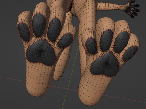 Yashley Anthro Fox 3D Model