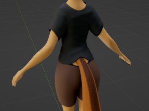 Yashley Anthro Fox Modèle 3D
