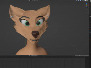 Yashley Anthro Fox 3D Model