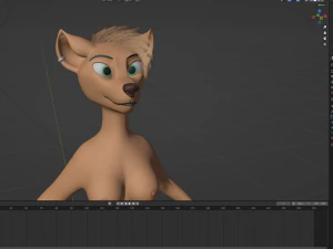 Yashley Anthro Fox 3D Model