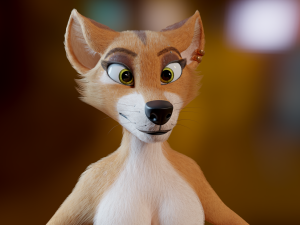 Yelena Anthro Dingo Model 3D