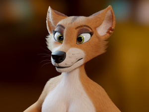 Yelena Anthro Dingo Model 3D
