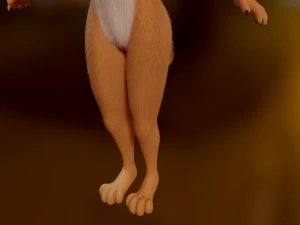 Yelena Anthro Dingo 3D Model