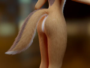 Yelena Anthro Dingo 3D Model