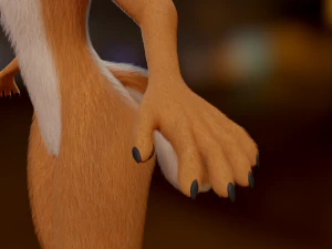 Yelena Anthro Dingo 3D Model