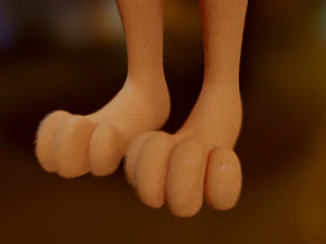 Yelena Anthro Dingo 3D Model