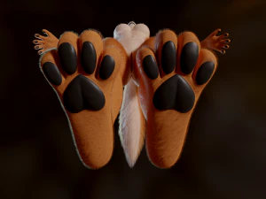 Yelena Anthro Dingo 3D Model