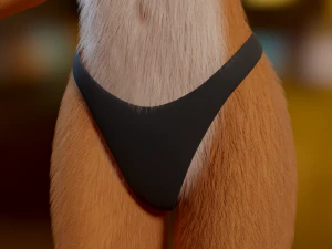 Yelena Anthro Dingo 3D Model