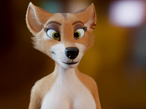 Yelena Anthro Dingo 3D Model