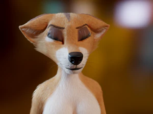 Yelena Anthro Dingo 3D Model
