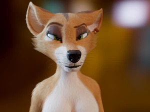 Yelena Anthro Dingo 3D Model