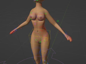 Yelena Anthro Dingo 3D Model