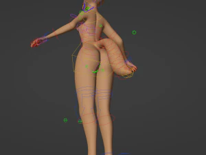 Yelena Anthro Dingo 3D Model