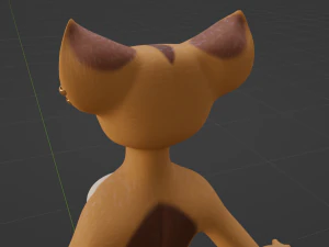 Yelena Anthro Dingo 3D Model