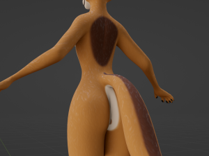 Yelena Anthro Dingo Model 3D