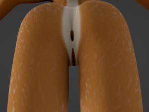 Yelena Anthro Dingo 3D Model