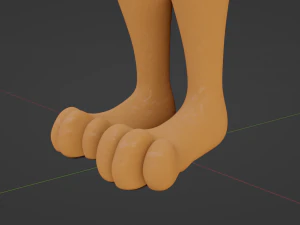 Yelena Anthro Dingo 3D Model