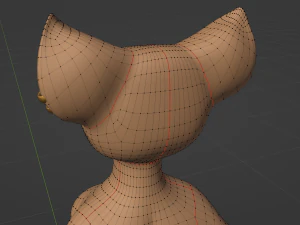 Yelena Anthro Dingo 3D Model