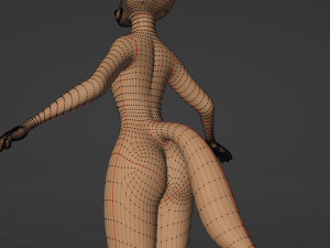 Yelena Anthro Dingo Model 3D
