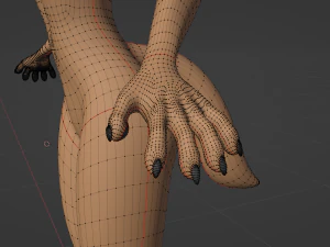 Yelena Anthro Dingo 3D Model