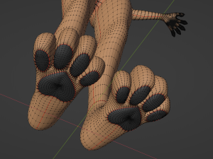 Yelena Anthro Dingo Model 3D