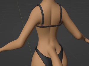 Yelena Anthro Dingo 3D Model