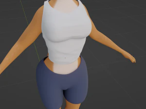 Yelena Anthro Dingo 3D Model