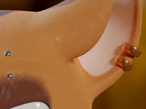 Yelena Anthro Dingo 3D Model